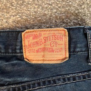 John B. Stetson Co. 1014 Rocker Boot Leg Blue Jean